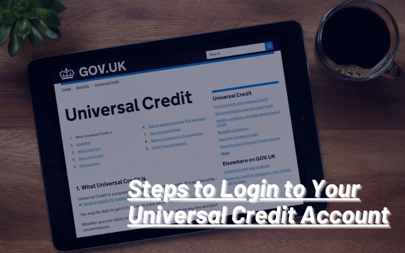 Steps To Login To Your Universal Credit Account